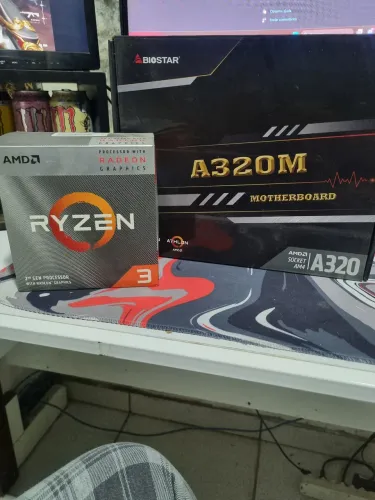 Kit upgrade ryzen 33200g +a320mh +2pentes de 8gb total 16 ram
