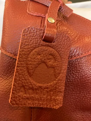 Bolsa Andória Original de couro Vermelha NOVA