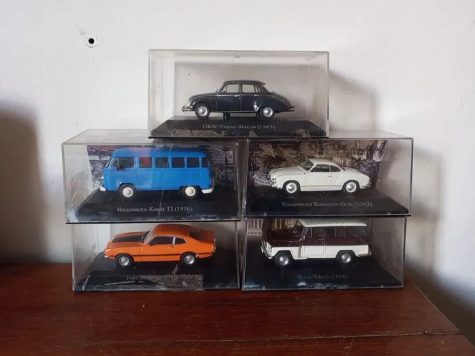 Carros antigos coleção miniatura