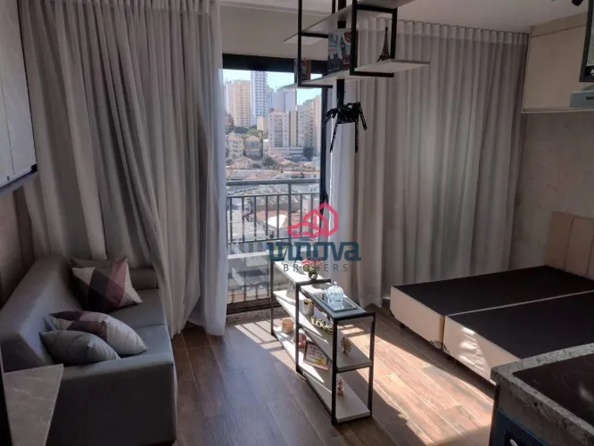 Studio com 1 dormitório para alugar, 25 m² por R$ 3.097,00/mês - Santana - São Paulo/SP