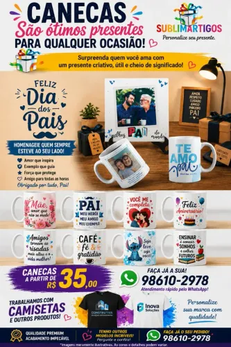 Canecas personalizadas: Presente para todas as ocasiões.