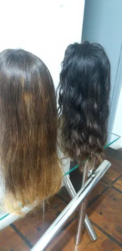 Próteses capilar front lace humana