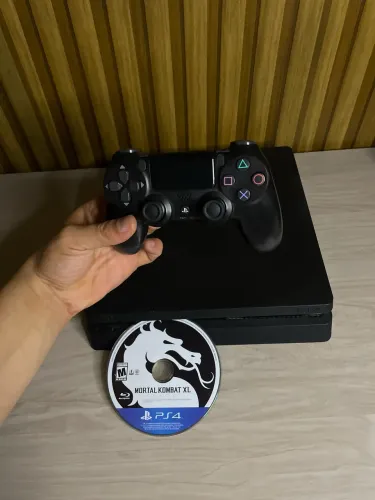 Ps4 Slim + Controle + Mortal Kombat / Impecável