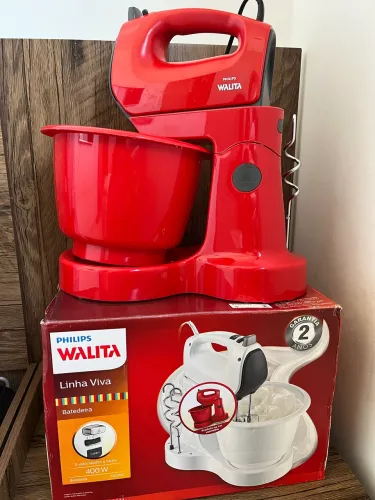Batedeira Philips Walita Viva RI7200/41 5 Funções + Turbo 400W 110V Vermelho