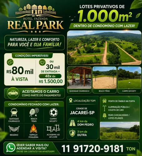 Lote/Terreno para venda com 1000 metros quadrados em Centro - Jacareí - SP