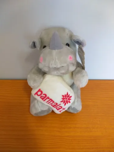 Rinoceronte de pelúcia colecionável da Parmalat