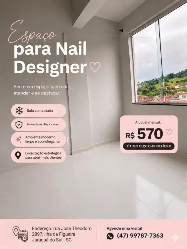 Alugo espaço comercial na ilha da figueira,próximo ao via verde 