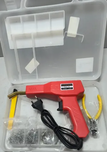Lote 001 Pistola de Solda Plastica Para Choque Carro 200 Grampos Strong