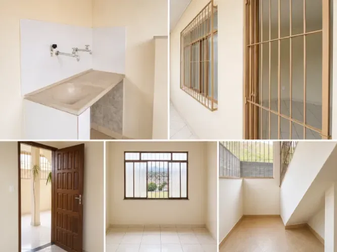 Casa no Vila Rica (Cachoeiro) com 2 quartos, sala, copa, cozinha, banheiro e área d