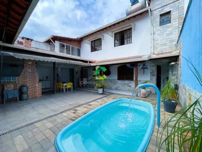 Casa para Venda em Contagem, Monte Castelo, 5 dormitórios, 1 suíte, 4 banheiros, 4 vagas