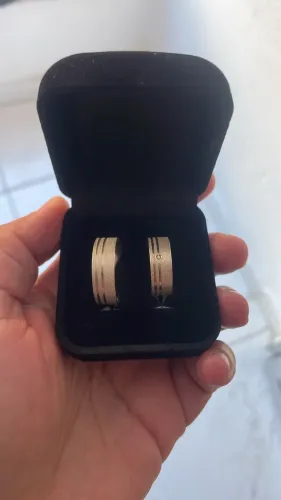 Aliança de Prata 950 Legítima Namoro Diamantada