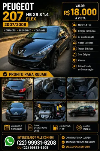 Peugeot 207 XR Sport 1.4 Flex 8V 3P 2009