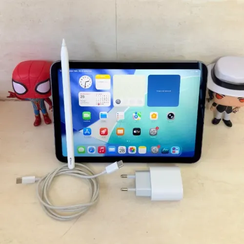 Apple iPad Mini 6 Wi-Fi + 5G Capa e Apple Pencil 2 Carregador e Cabo