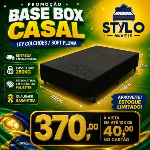 Base Box de cama casal