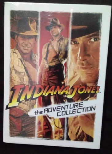 Indiana Jones - The Adventure Collection 3xDVDs box 2008 NOVO lacrado Harrison Ford