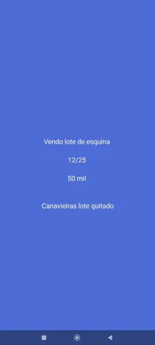 Lote de esquina , canavieiras rua 25