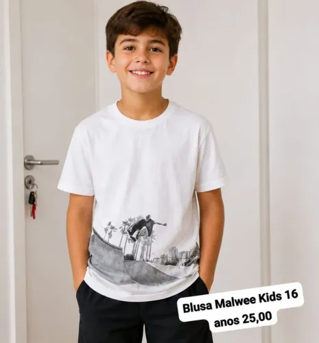 Blusa Malwee Kids veste 16 anos