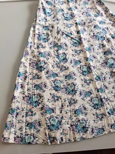 Vestido Longo, rodado, floral (44)