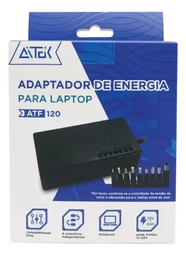 Fonte Carregador Universal Notebook 120w Bivolt