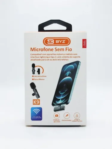 Microfone sem fio novo para qualquer celular 