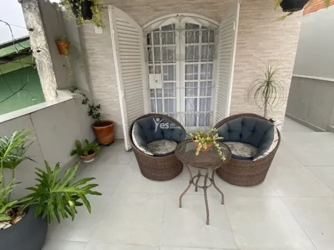 Casa sobrado a venda em Santo Andre Parque Novo Oratório com area de servico e churrasquei