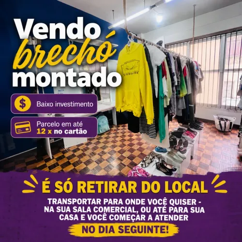 VENDO BRECHÓ MONTADO PARA TIRAR DO LUGAR