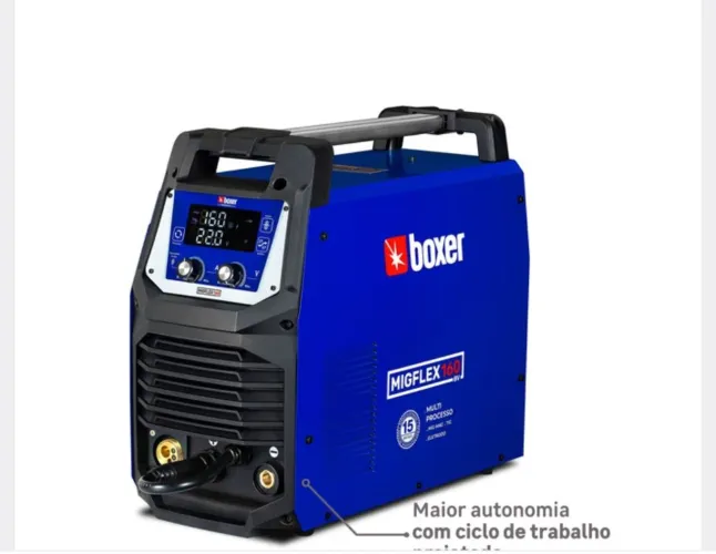 Máquina de solda Multiprocessos 160A MIGFLEX 160 BV 110/220V com Acessórios Boxer