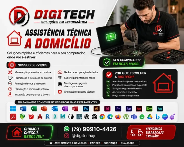 Assistência técnica de informática a domicílio 