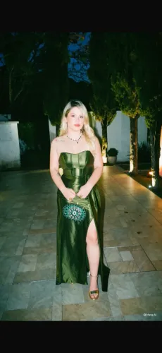 Vestido de festa verde