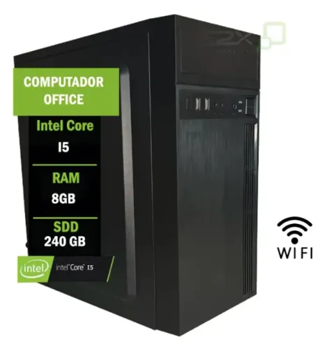 Pc Computador Cpu Intel I5 2400 Ssd 240gb 8gb Memória Ram 8 Gb