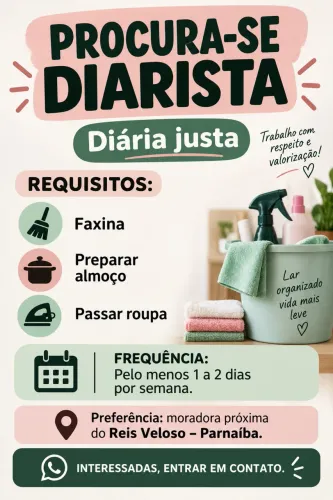 Procura-se diarista
