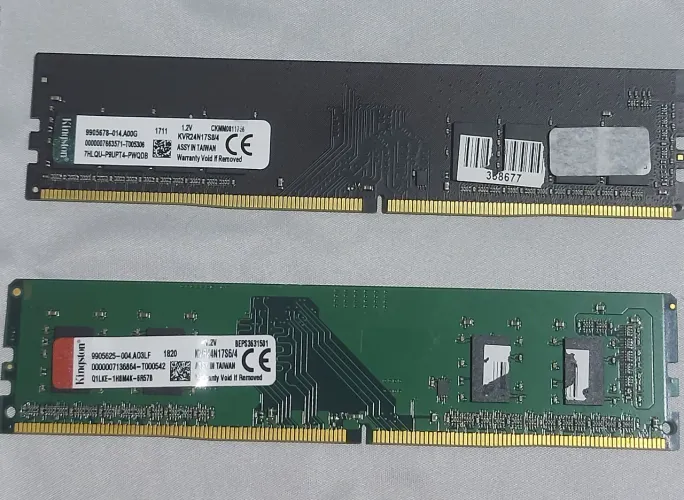 Memórias Kingston DDR4 2400Mhz 2x4Gb (PC4- 2400)
