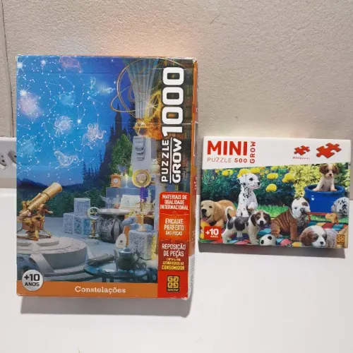 Filhotes no Jardim 500 peças Mini e Constelações 1000 peças Grow Quebra-Cabeça Puzzle