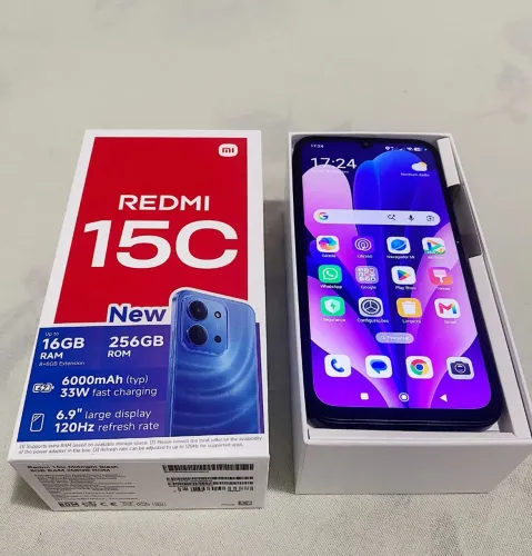 Celular REDMI 15C 256GB e 8GB de RAM
