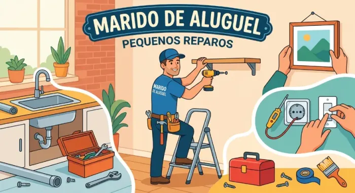 Marido de aluguel pequenos reparos