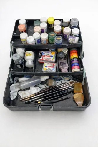 Kit Completo de Tintas e Materiais para Pintura / Artesanato