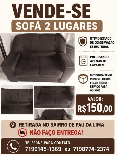 Sofá 2 lugares