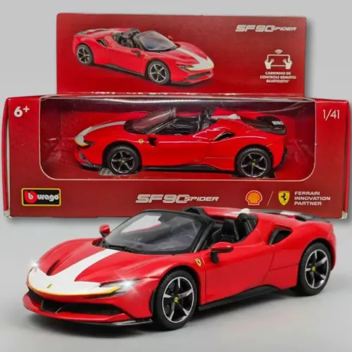 Ferrari SF90 Spider C/remoto - Edição Limitada Shell Legends - Bburago