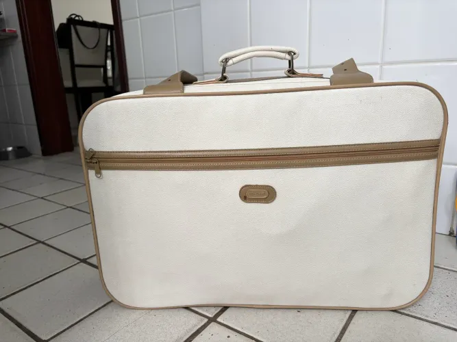 Mala de couro Pierre Cardin
