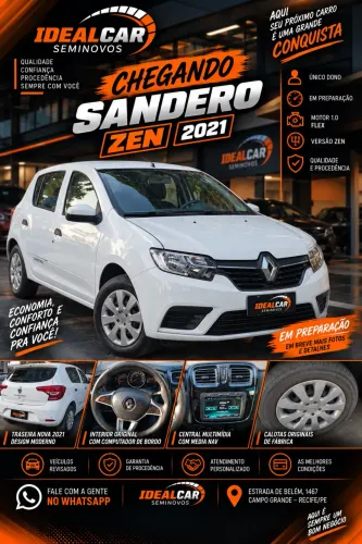 Renault Sandero Zen Flex 1.0 12V 5P Mec. 2021
