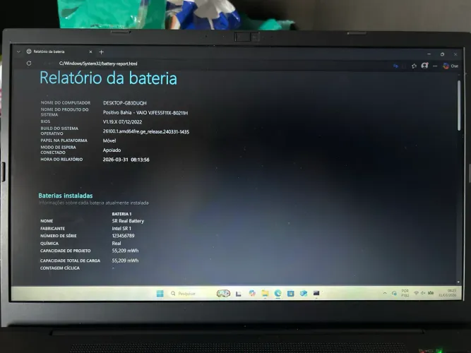 Notebook VAIO FE15 Grafite - i5 11ª Ger | 8GB RAM | 512GB SSD | Garantia até 09/2026
