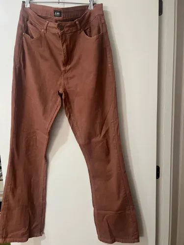 Calça Jeans Lee avelã cintura alta TAM 48 