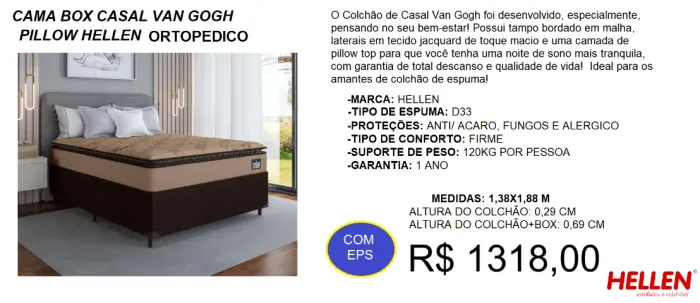 Colchão + box - casal - compre hoje e receba em até 72 horas