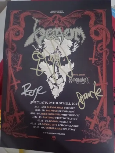 Venom Cartaz Poster Merchandising oficial Black Metal 
