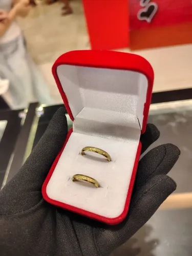 Aliança em ouro 10k