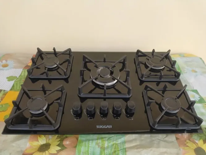 Cooktop 5 bocas automático semi-novo