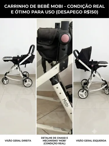 Carrinho de Bebê Mobi (Safety 1st) - Desapego R$ 200 pra sair hoje!