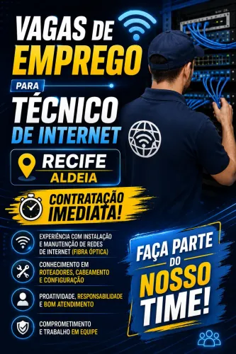 Vagas para Técnico de internet