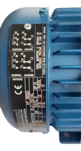 Motor Monofásico 1/4cv 110/220v 1620rpm 4polos Mercosul B34d