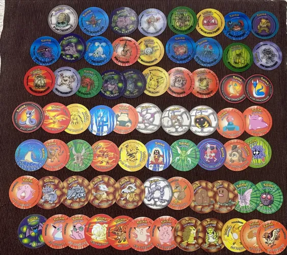 Coleção Tazos pokémon Elma Chips completo da série TEMOS QUE PEGAR
